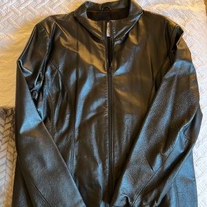 Womens leather jacket.
